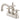 Kingston Brass KS1608AX 4 in. Centerset Bathroom Faucet, Brushed Nickel - BNGBath
