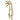 Kingston Brass CCK266K7 Kingston Freestanding Tub Faucet with Supply Line and Stop Valve, Brushed Brass - BNGBath