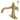 Kingston Brass KSD154KLBB Nautical Single-Handle Bathroom Faucet with Push Pop-Up, Brushed Brass - BNGBath