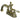 Kingston Brass KB1609PL Heritage 4 in. Centerset Bathroom Faucet, Brushed Nickel/Polished Brass - BNGBath
