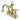 Kingston Brass KB1602BEX 4 in. Centerset Bathroom Faucet, Polished Brass - BNGBath