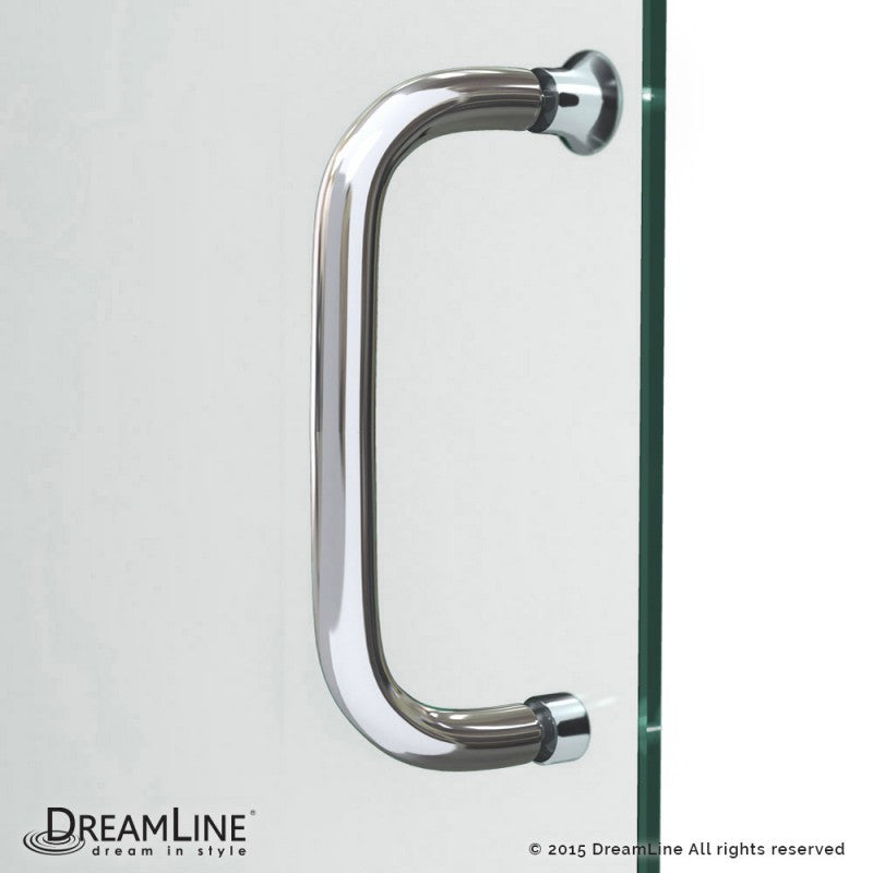 DreamLine Infinity-Z 56-60 in. W x 58 in. H Semi-Frameless Sliding Tub Door, Clear Glass - BNGBath