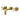 Kingston Brass KS6127ZX Millennium Two-Handle Wall Mount Bathroom Faucet, Brushed Brass - BNGBath