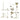 Kingston Brass CCK1183AX Vintage Clawfoot Tub Faucet Package with Shower Enclosure, Antique Brass - BNGBath