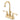 Kingston Brass KB3612FL 4 in. Centerset Bathroom Faucet, Polished Brass - BNGBath