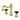 Kingston Brass KS1972PKX Duchess Widespread Bathroom Faucet with Brass Pop-Up, Polished Brass - BNGBath