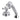 Kingston Brass KSK3331AXTR Deck Mount Hand Shower with Diverter for Roman Tub Faucet, Polished Chrome - BNGBath