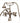 Rim Mount English Telephone Faucet with Classic Spout by Maidstone