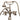 Rim Mount English Telephone Faucet with Classic Spout by Maidstone