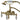 Kingston Brass CC23T2 Vintage 3-3/8-Inch Wall Mount Tub Faucet with Hand Shower, Polished Brass - BNGBath