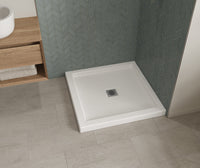 Thumbnail for B3Square 3636 Acrylic Corner Left or Right – Stabili-T Shower Base - BNGBath