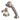 Kingston Brass KSK4308ALTR Deck Mount Hand Shower with Diverter for Roman Tub Faucet - BNGBath
