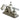 Kingston Brass KS8647QL 4 in. Centerset Bathroom Faucet, Brushed Nickel/Polished Chrome - BNGBath