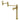 Kingston Brass KS3707RKX Webb Deck Mount Pot Filler Faucet with Knurled Handle, Brushed Brass - BNGBath