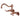 Kingston Brass KS322BLAC Vintage 6" Adjustable Center Wall Mount Kitchen Faucet, Antique Copper - BNGBath
