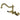 Kingston Brass KS1283PKL Duchess Wall Mount Kitchen Faucet, Antique Brass - BNGBath
