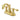 Kingston Brass KS7612BAL 4 in. Centerset Bathroom Faucet, Polished Brass - BNGBath