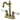 Kingston Brass KB1493WLL Wilshire Two-Handle Bar Faucet, Antique Brass - BNGBath