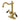 Kingston Brass KS1437PKL Duchess Two-Handle Bathroom Faucet with Brass Pop-Up and Cover Plate, Brushed Brass - BNGBath