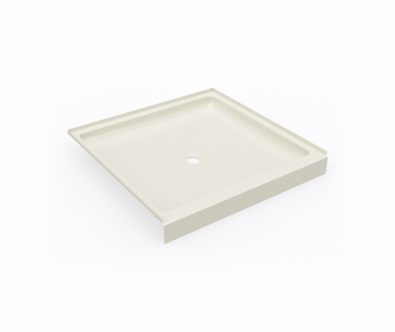 Swan Solid Surface 42-In X 42-In Shower Base With Center Drain - BNGBath