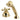 Kingston Brass KSK3352AXTR Deck Mount Hand Shower with Diverter for Roman Tub Faucet, Polished Brass - BNGBath