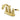 Kingston Brass KS8612DFL 4 in. Centerset Bathroom Faucet, Polished Brass - BNGBath