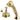 Kingston Brass KSK3332PLTR Deck Mount Hand Shower with Diverter for Roman Tub Faucet, Polished Brass - BNGBath