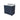 Wexler Solid Oak Bathroom Vanity with Undermount Sink-Navy Blue-White Carrara Marble / Oval Sink by Maidstone
