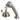 Kingston Brass KSK3338PLTR Deck Mount Hand Shower with Diverter for Roman Tub Faucet - BNGBath