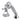 Kingston Brass KSK4301BXTR Deck Mount Hand Shower with Diverter for Roman Tub Faucet, Polished Chrome - BNGBath