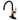 Kingston Brass KSD2237KL Whitaker Single-Handle Bathroom Faucet with Push Pop-Up, Matte Black/Rose Gold - BNGBath