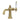 Kingston Brass KS154KLBB Nautical Single-Handle Bathroom Faucet with Push Pop-Up, Brushed Brass - BNGBath