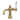 Kingston Brass KS154KLBB Nautical Single-Handle Bathroom Faucet with Push Pop-Up, Brushed Brass - BNGBath