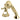 Kingston Brass KSK4302BXTR Deck Mount Hand Shower with Diverter for Roman Tub Faucet, Polished Brass - BNGBath