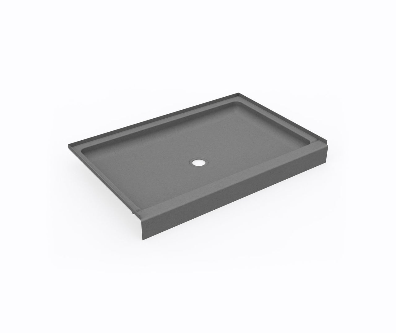 SS-3248 32 x 48 Swanstone Alcove Shower Pan with Center Drain Ash Gray