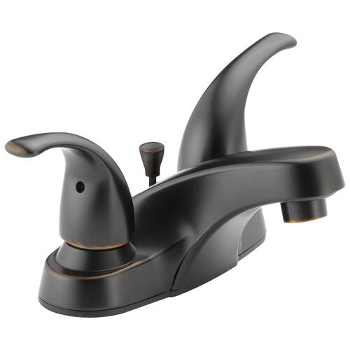 Peerless P299628LF-OB-M Choice 1.2 GPM 2-Handle Centerset Lavatory Faucet In Oil Rubbed Bronze - BNGBath