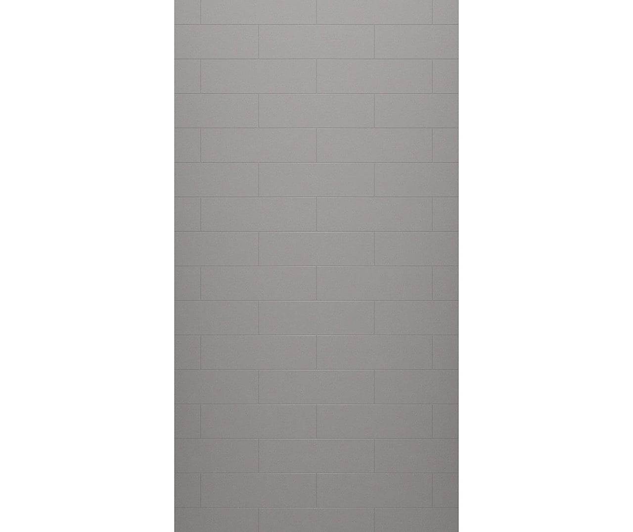 MSMK-8438-1 38 x 84 Swanstone Modern Subway Tile Glue up Bathtub and Shower Single Wall Panel  - BNGBath