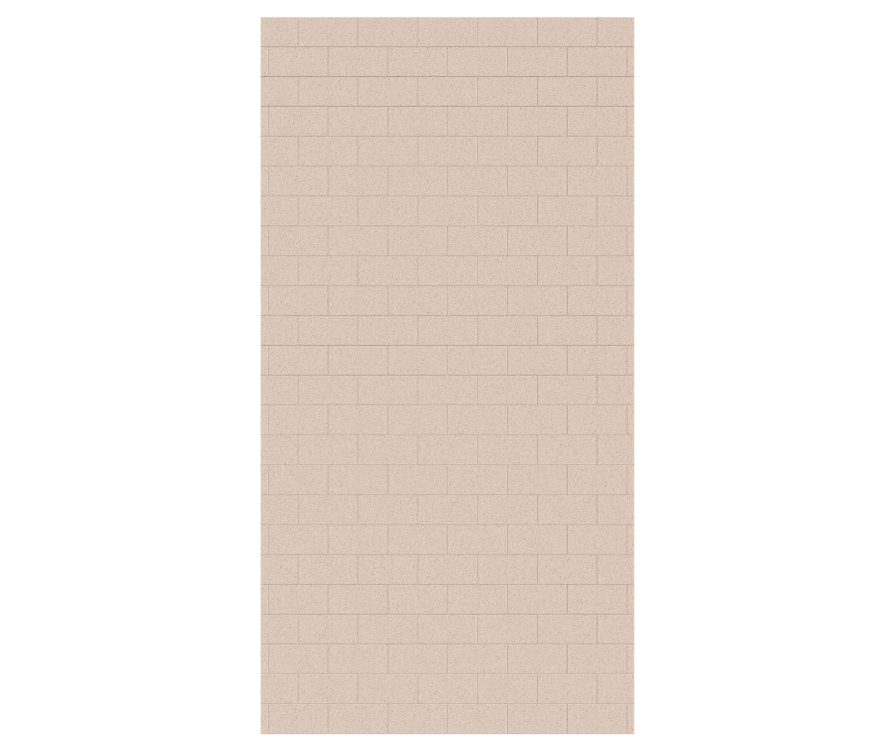 MTMK-9650-1 50 x 96 Swanstone Metro Subway Tile Glue up Bathtub and Shower Single Wall Panel  - BNGBath