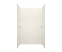 Thumbnail for SK-363696 36 x 36 x 96 Swanstone Smooth Glue up Shower Wall Kit in Tahiti White