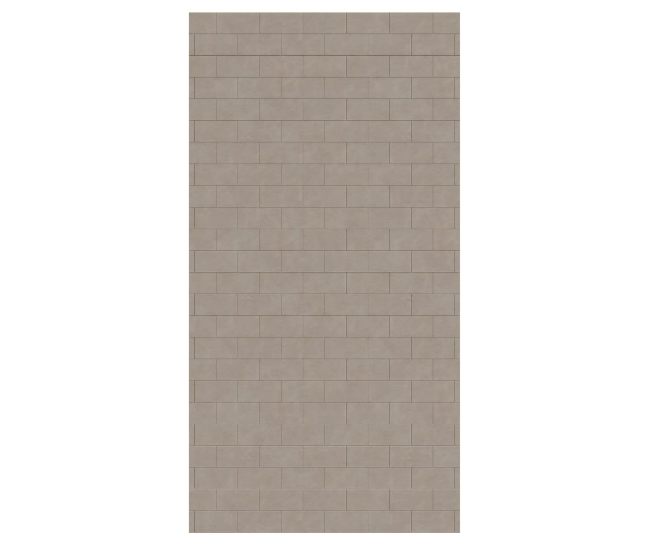 MTMK-9650-1 50 x 96 Swanstone Metro Subway Tile Glue up Bathtub and Shower Single Wall Panel  - BNGBath