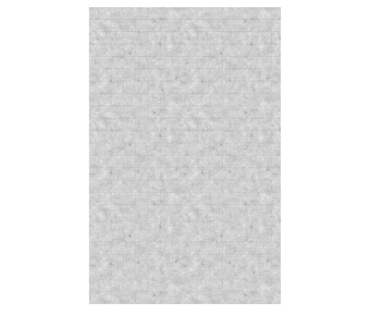 MTMK-9662-1 62 x 96 Swanstone Metro Subway Tile Glue up Bathtub and Shower Single Wall Panel  - BNGBath