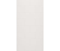 Thumbnail for TSMK-7242-1 42 x 72 Swanstone Traditional Subway Tile Glue up Bathtub and Shower Single Wall Panel  - BNGBath