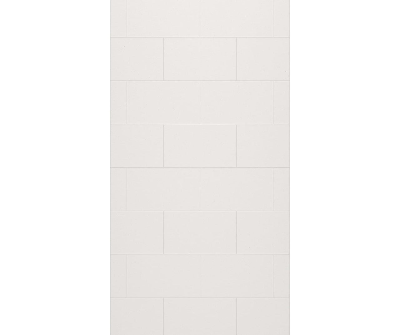 TSMK-9650-1 50 x 96 Swanstone Traditional Subway Tile Glue up Bathtub and Shower Single Wall Panel  - BNGBath