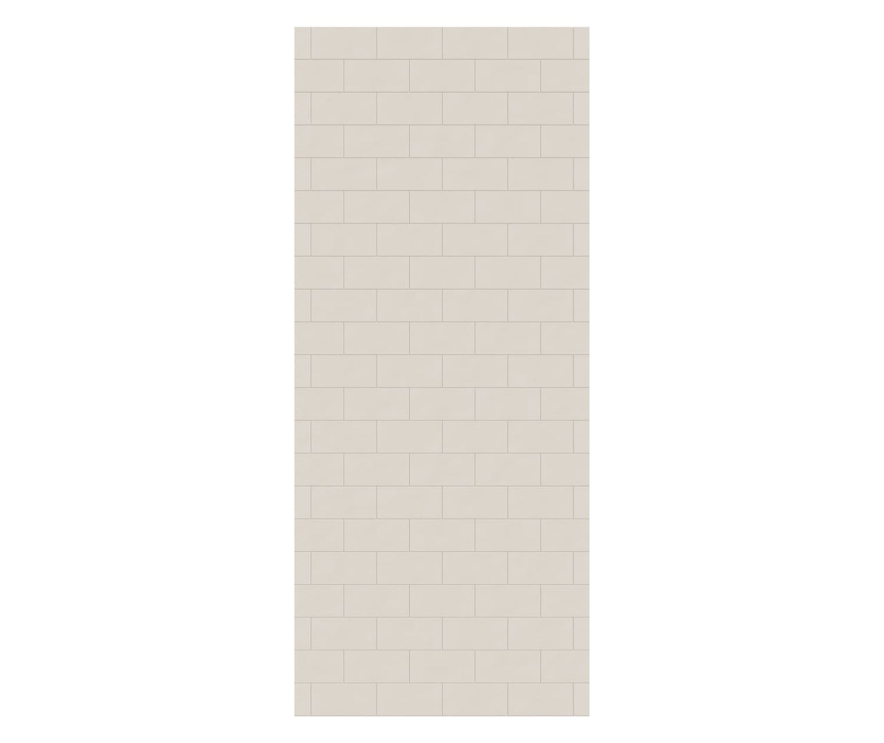 MTMK-8442-1 42 x 84 Swanstone Metro Subway Tile Glue up Bathtub and Shower Single Wall Panel  - BNGBath