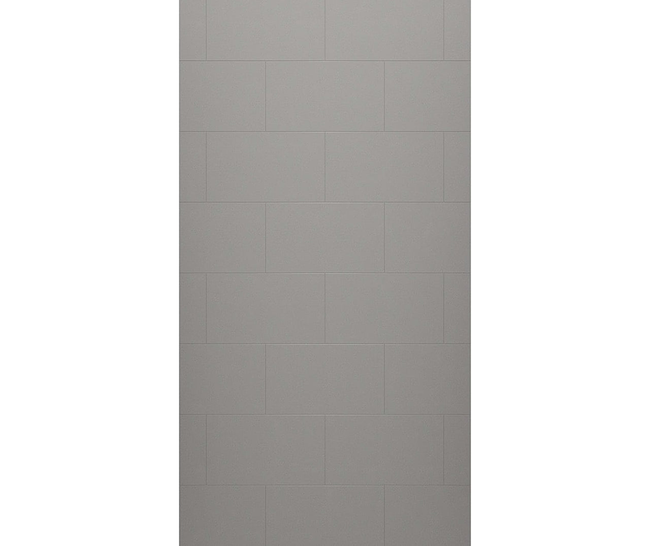 TSMK-9650-1 50 x 96 Swanstone Traditional Subway Tile Glue up Bathtub and Shower Single Wall Panel  - BNGBath