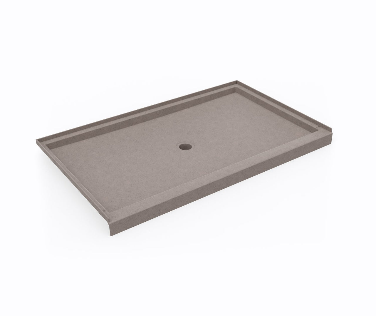 SS-3660 36 x 60 Swanstone Alcove Shower Pan with Center Drain Clay