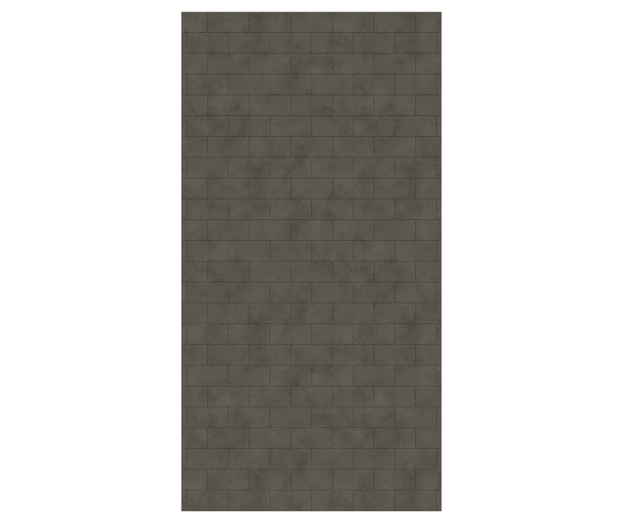 MTMK-9650-1 50 x 96 Swanstone Metro Subway Tile Glue up Bathtub and Shower Single Wall Panel  - BNGBath