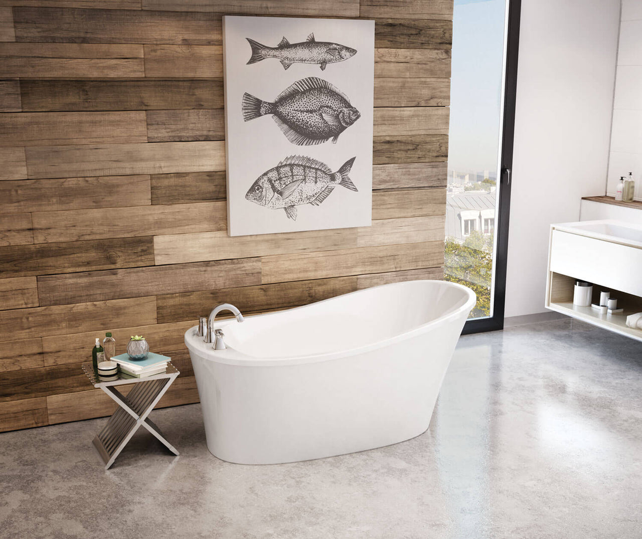 Ariosa 6032 Acrylic Freestanding Bathtub - BNGBath