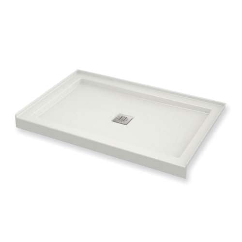 MAAX B3Square 48-In X 36-In Rectangular Acrylic Alcove Shower Base With Center Drain - BNGBath