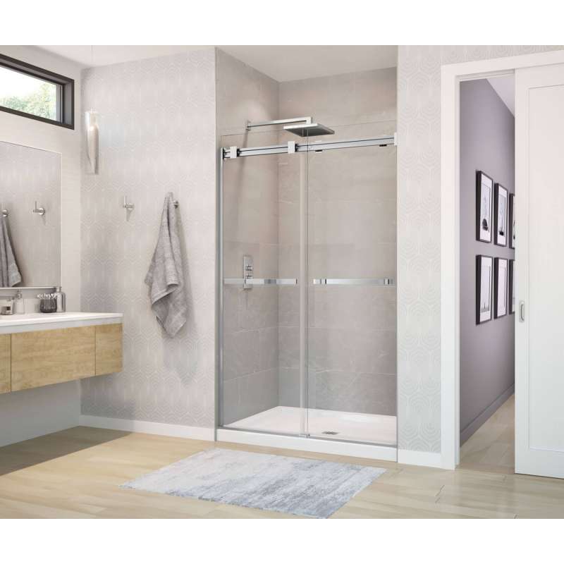 MAAX B3Square 48-In X 36-In Rectangular Acrylic Alcove Shower Base With Center Drain - BNGBath